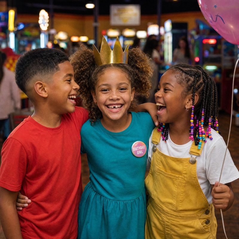 Sofía, Mateo and Ari, the birthday party